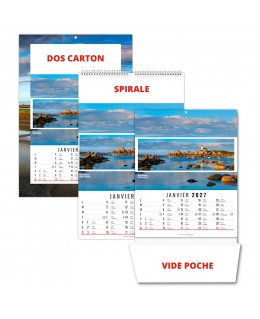 CALENDRIER BLOC ILLUSTRÉ 12...