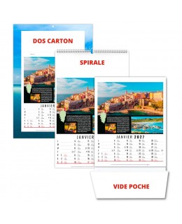 CALENDRIER BLOC ILLUSTRÉ 12...